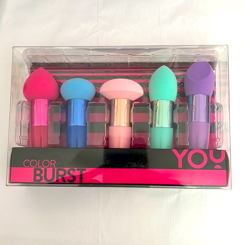 Youzey color burst sponge set